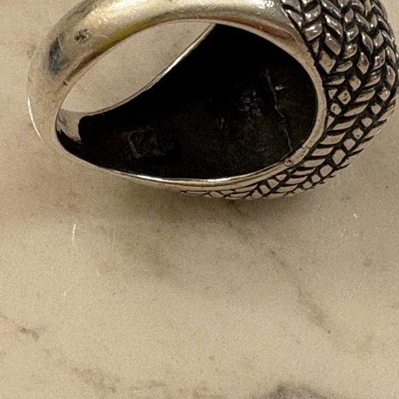 Silpada Sterling Silver 925 Domed Ring with braided design. Size 8.5. Southwest - Picture 9 of 10